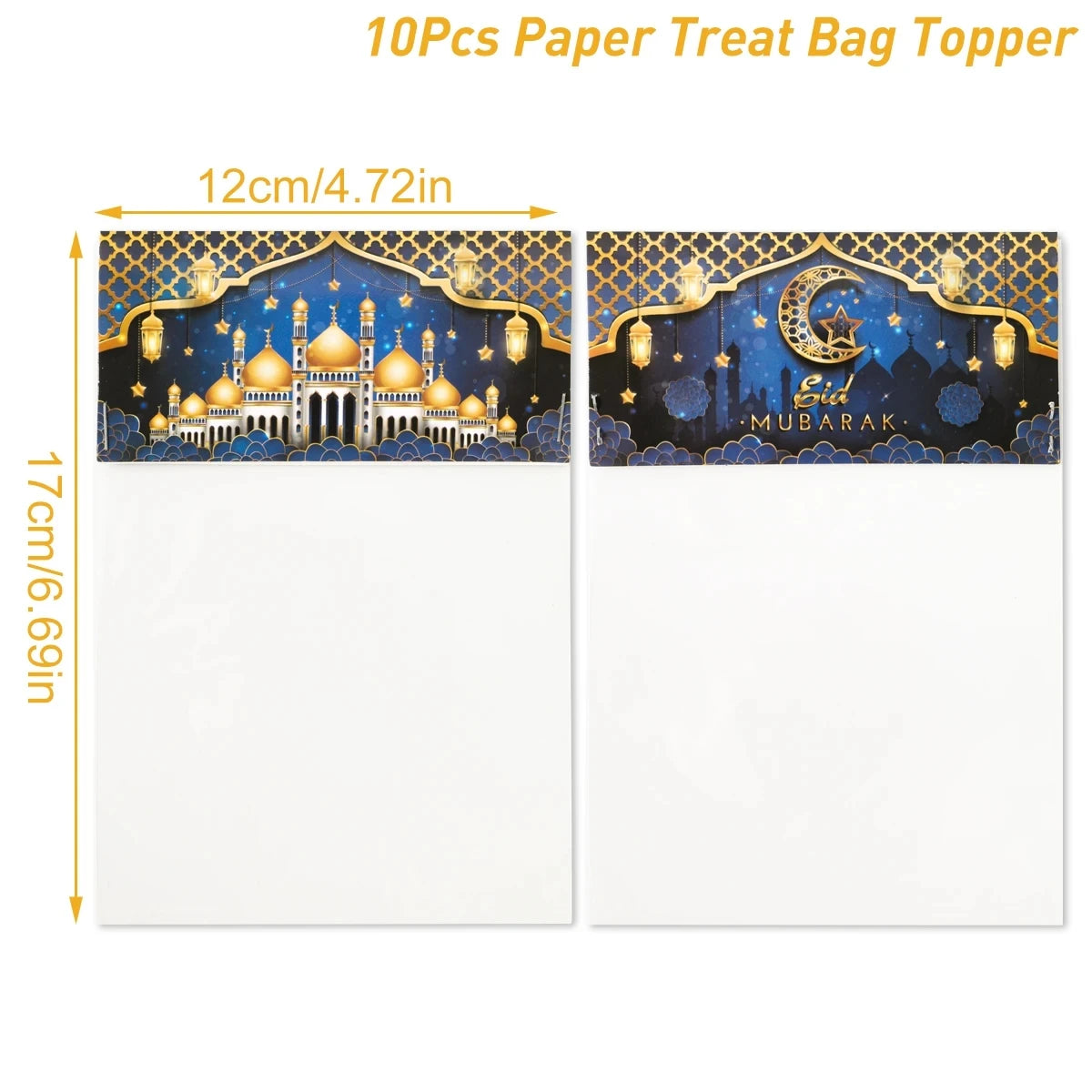 Eid Mubarak Gift Bags Plastic Candy Cookie Bag Ramadan Kareem Decoration 2025 Islamic Muslim Party Supplies Eid Gifts