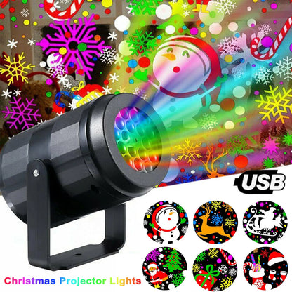 USB Power Halloween Decoration Projector Light Pumpkin Spider Bat Dynamic Pattens Projector Night Light for Bedroom Room Party