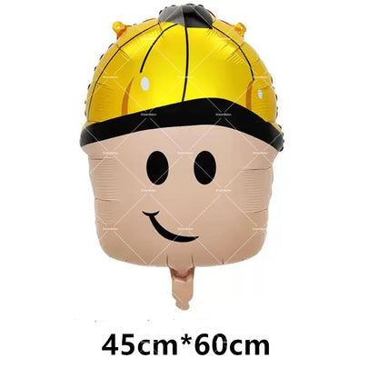 Pink Roblox Balloons Happy Birthday Banner Party Decoration Hot Robot Game Cake Topper Disposable Tableware Kids Girl Background