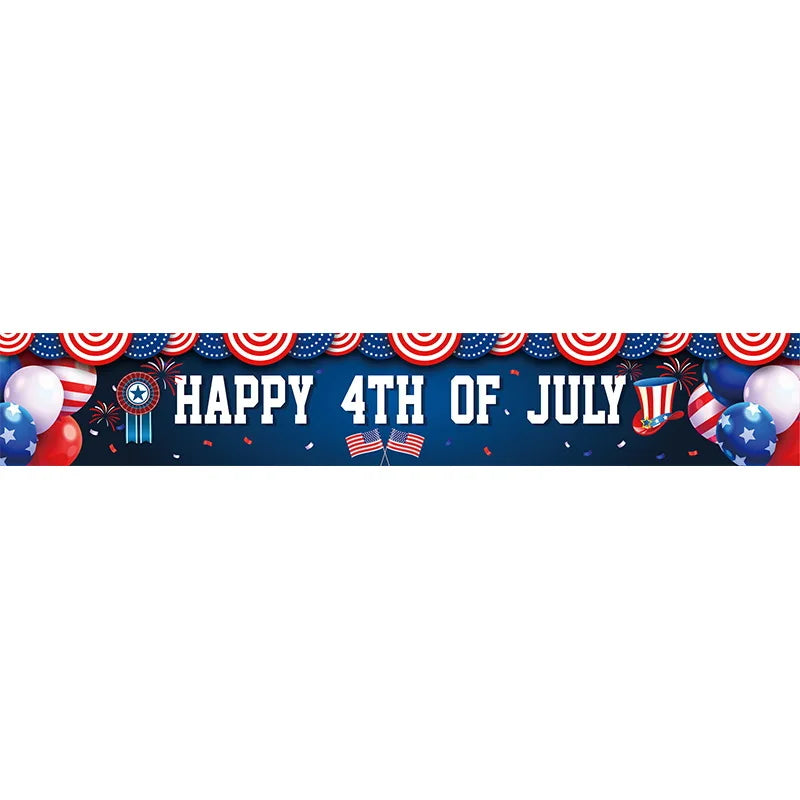 America Independence Day Decorative American Flag Tinsel Garland Banner 4th of July Party Supplies Home Wall Hanging Decoration