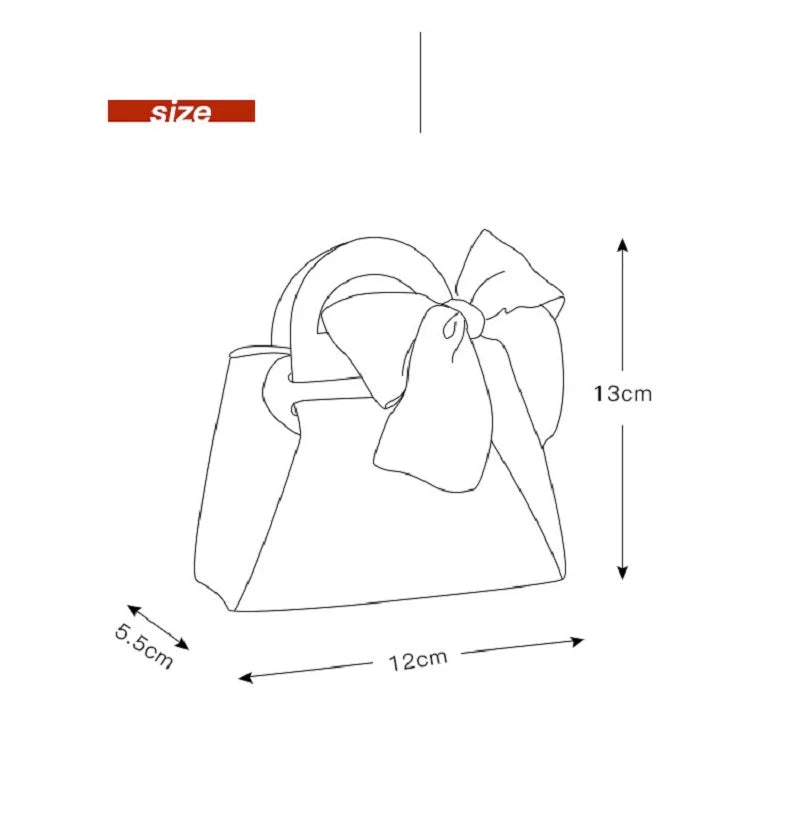 1PC Leather Gift Bags Bow Ribbon Packaging Bag Wedding Favour Distributions Bags Eid Mubarak Candy Packaging Box Mini Handbag