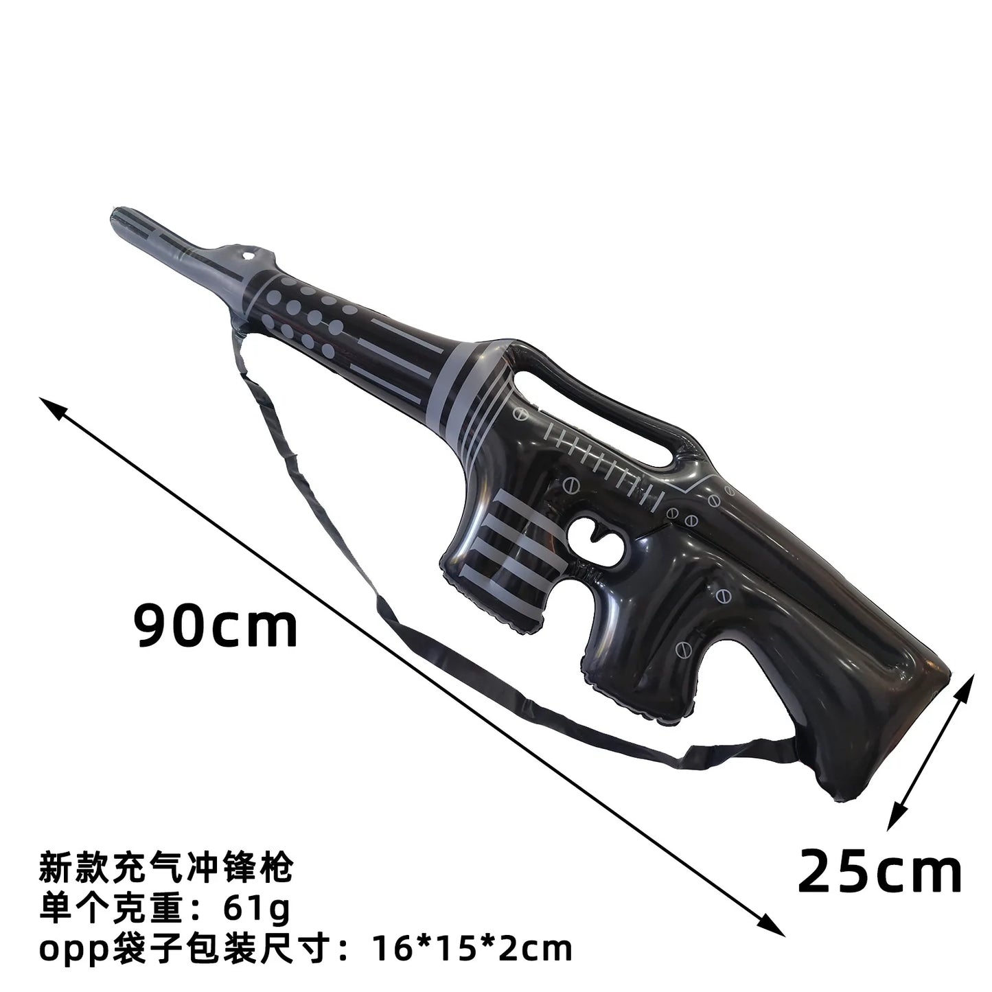 Camouflage Military Theme PVC Inflatable Toy Gun Army Cosplay Prop Kids Boys Favor Gifts Birthday Party Decoration Supplies