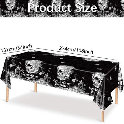 RIP to My 20s Supplies Banner Garland Backdrop Tablecloth Rip Sash Cake Topper Balloon Funeral Youth Funny Thirtieth Party Decor