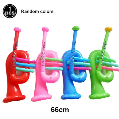 Inflatable Rock Star Toy Ballon Inflatable Party Props Balloons Guitar Saxophone Keyboard Piano Rock Toys Karaoke Party Decors