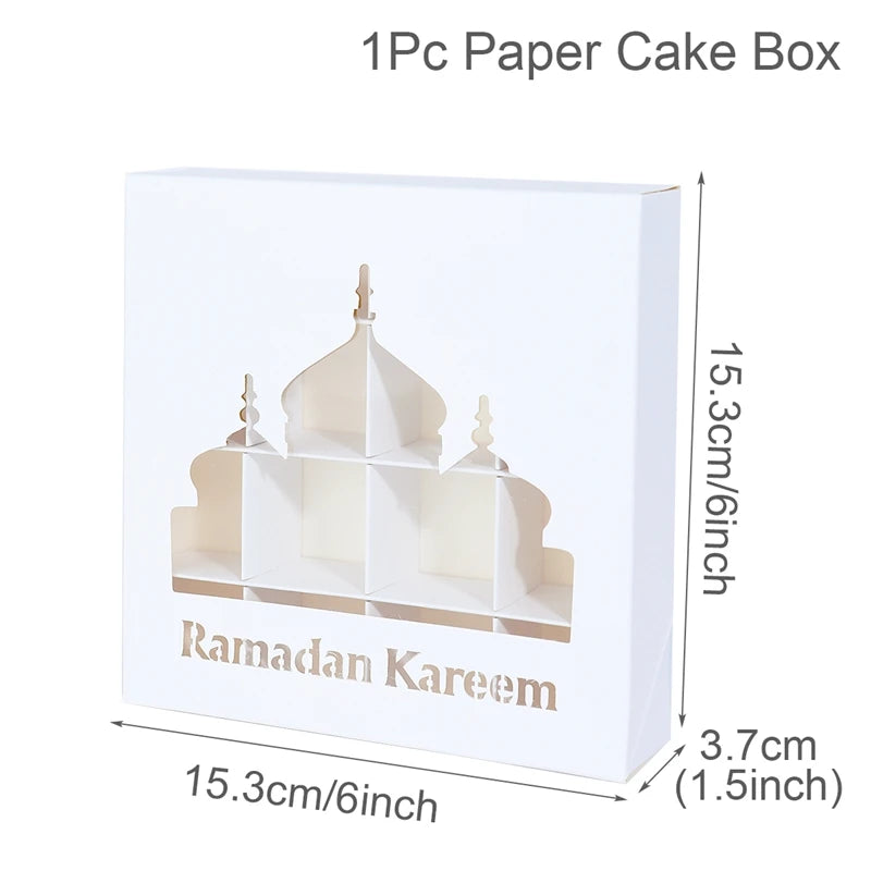 EID Mubarak Decor Candy Box Ramadan Decoration 2025 for kid Packaging Box Ramadan Kareem Islamic Muslim Party Eid Al Adha Gifts