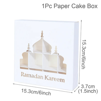 EID Mubarak Decor Candy Box Ramadan Decoration 2025 for kid Packaging Box Ramadan Kareem Islamic Muslim Party Eid Al Adha Gifts