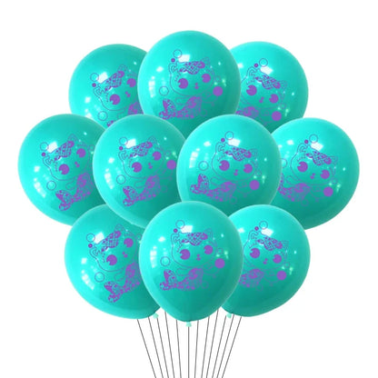 10/15pcs 12 Inch Gabby Dollhouse Cat Latex Sequin Balloon Set Baby Shower Party Balloon Decoration Girl Birthday Party Supplies