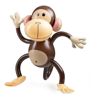 PVC Inflatable Animal Monkey Balloon Dance Monkey Baloon Happy Animal Birthday Party Balon Jungle Safari Birthday Party Decor