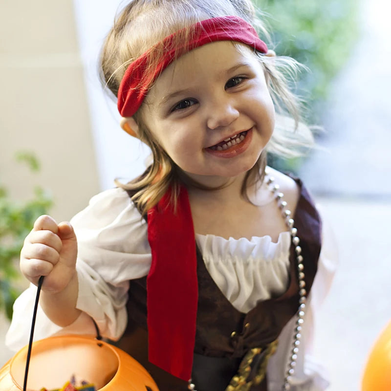 Pirate Theme Party Decoration Pirate Captain Hat Patch Pistol Treasure Toys For Kids Birthday Party Decor Halloween Cosplay Prop