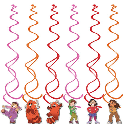 Disney Turning Red Party Supplies Paper Napkin Tablecloth Plates Balloons Panda Theme Baby Shower Kids Birthday Party Decoration