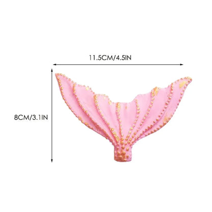 Mermaid Tail Cake Toppers Under the Sea Cake Decoration Seashell Sea Star Cake Topper for Birthday Baby Shower Wedding Cake Deco