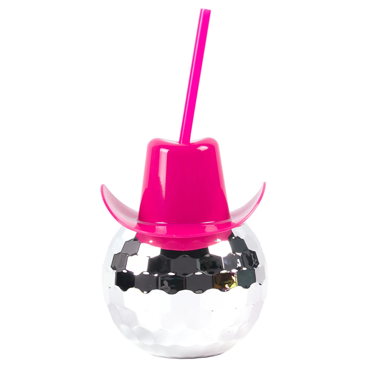 Disco Ball Cup With Cowboy Hat Bachelorette Party Silver Disco Ball Water Bottle Cowboy Theme Bride To Be Party Decor Cocktail C
