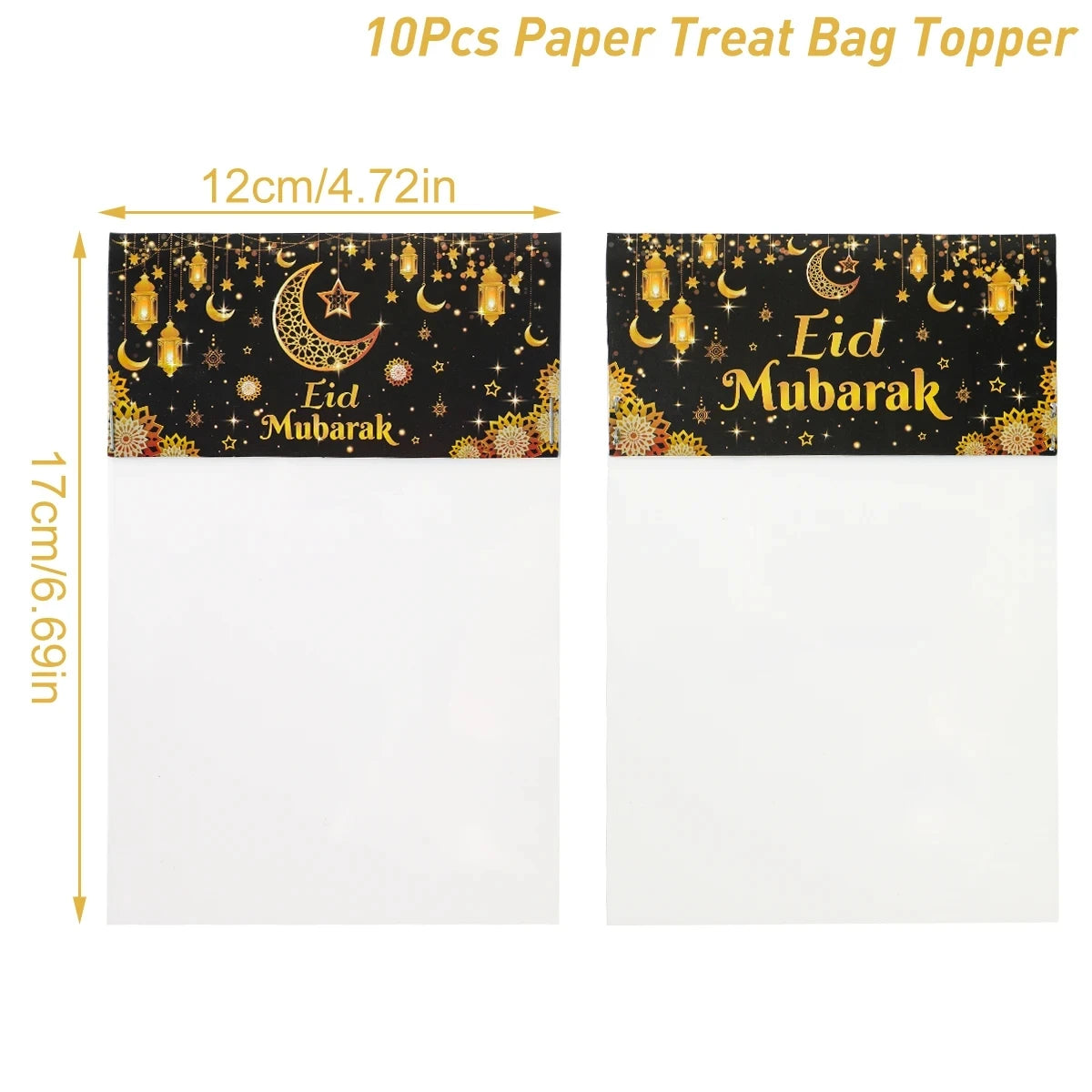 Eid Mubarak Gift Bags Plastic Candy Cookie Bag Ramadan Kareem Decoration 2025 Islamic Muslim Party Supplies Eid Gifts