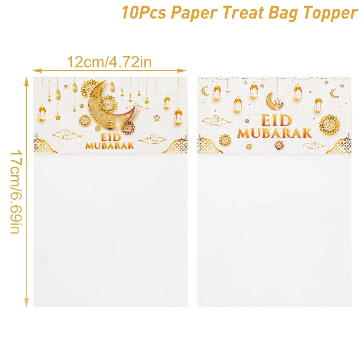 Eid Mubarak Gift Bags Plastic Candy Cookie Bag Ramadan Kareem Decoration 2025 Islamic Muslim Party Supplies Eid Gifts