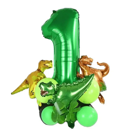 Jurassic Dinosaur Birthday Decoration Tableware Balloon Paper Cup Backdrop Tablecloth Banner Plate Birthday Party Decor Supplies