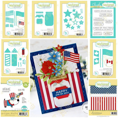 Since 1776 Happy 4th of July New Cutting Dies And Stamps Scrapbook Diary Decoration Stencil Embossing Template DIY Greeting Card