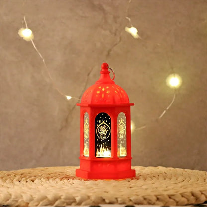 Eid Mubarak LED Wind Lamp Ornament Islam Muslim Party Decor Supplies Ramadan Wind Lantern Eid Decoration for Home Party Gift