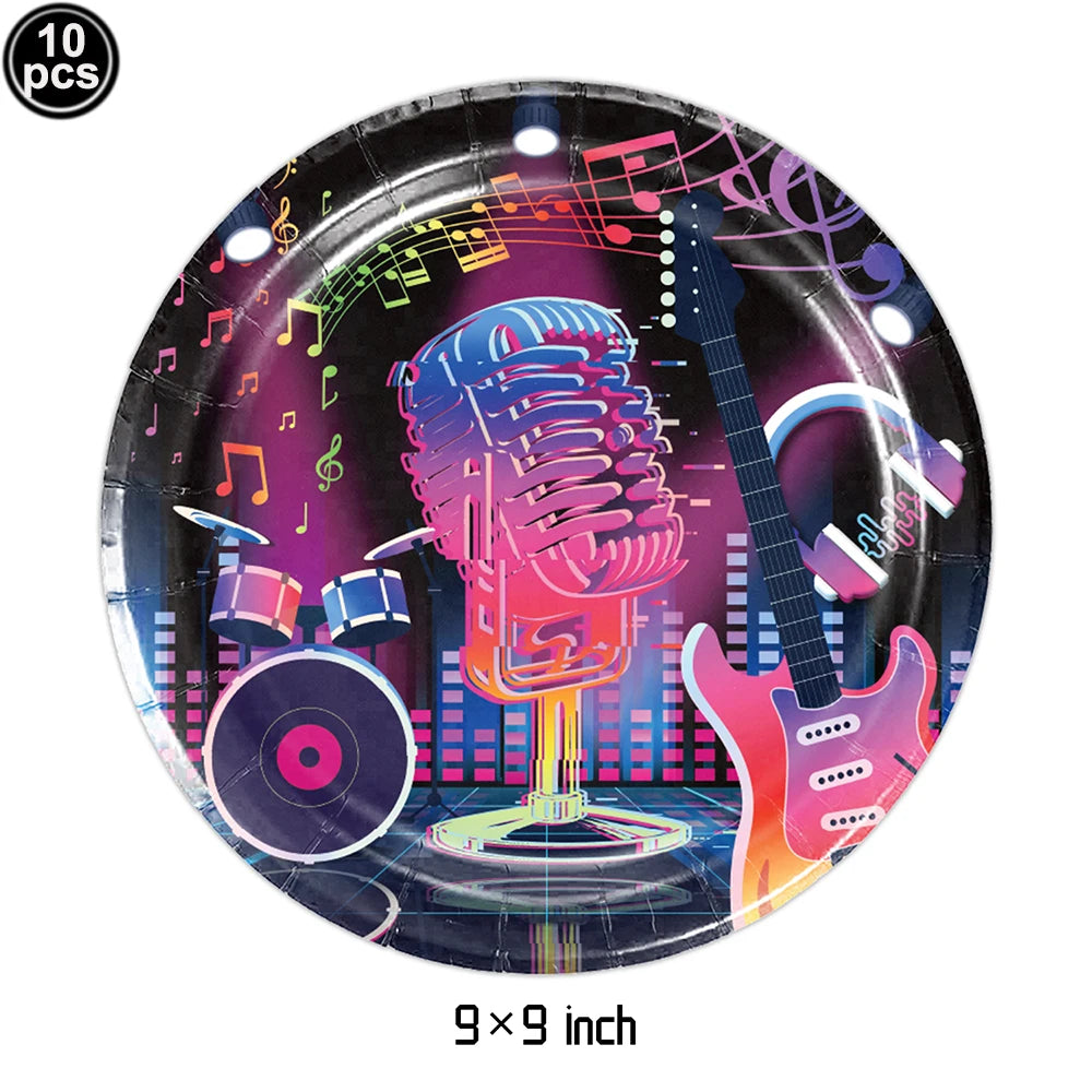 Inflatable Rock Star Toy Ballon Inflatable Party Props Balloons Guitar Saxophone Keyboard Piano Rock Toys Karaoke Party Decors