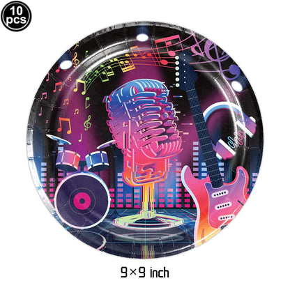 Inflatable Rock Star Toy Ballon Inflatable Party Props Balloons Guitar Saxophone Keyboard Piano Rock Toys Karaoke Party Decors