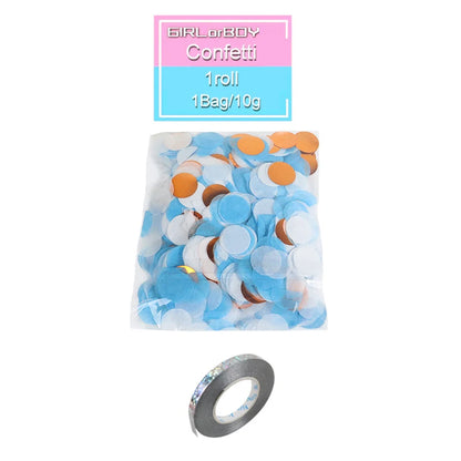 Boy or Girl Gender Reveal Party Decoration 36'' Giant Black Latex Balloon Blue Pink Confetti Baby Shower Globos Supplies