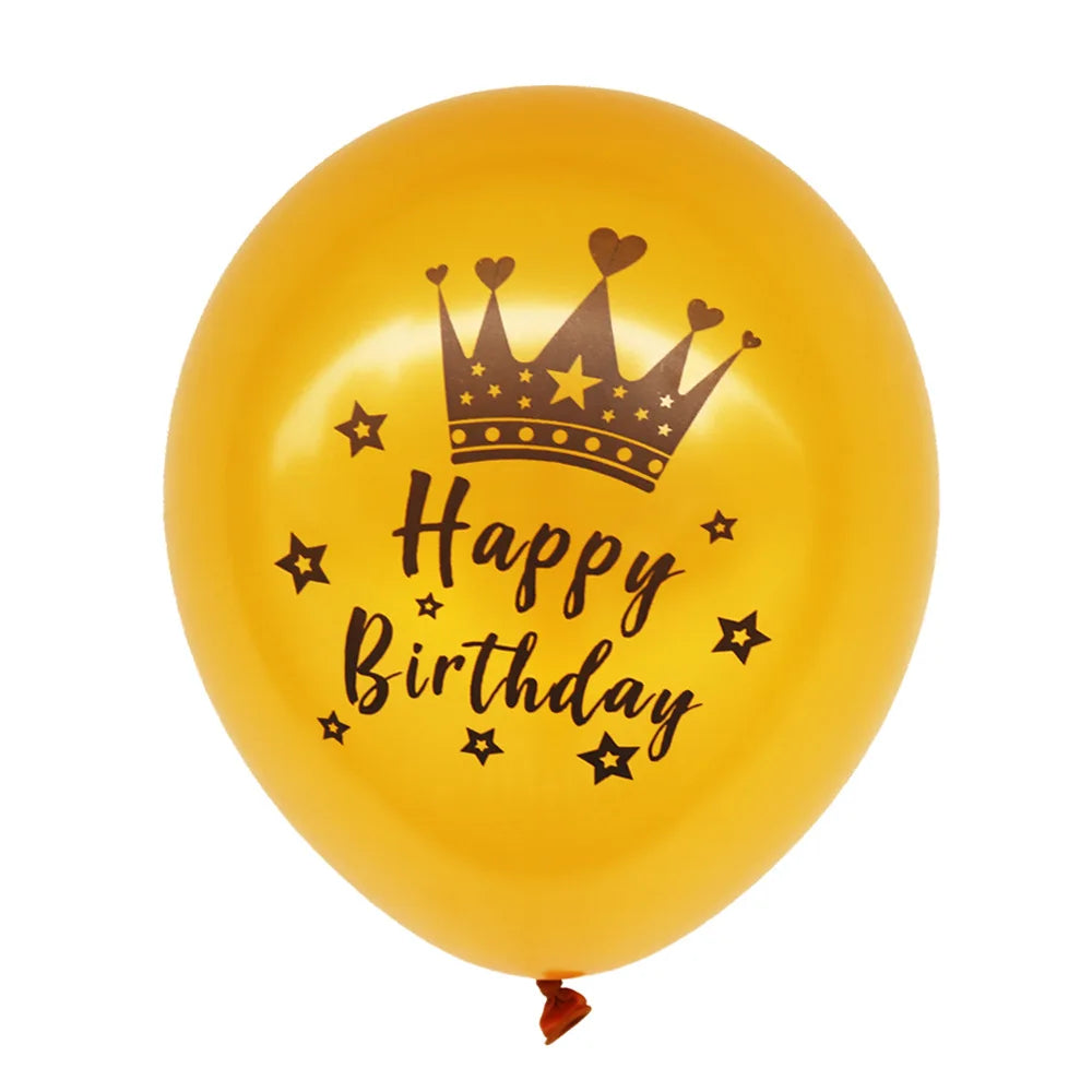 60 Years Birthday Party Decorations Happy 60th Birthday Paper Banner 12inch Latex Balloons 60th Birthday Party Hanging Supplies