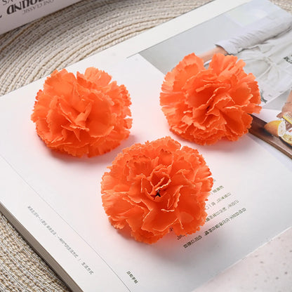 50Pcs Marigold Artificial Flower for Diwali Home Decor DIY Wreath Garland Craft Wedding Party Decoration