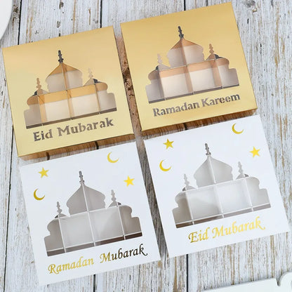 EID Mubarak Decor Candy Box Ramadan Decoration 2025 for kid Packaging Box Ramadan Kareem Islamic Muslim Party Eid Al Adha Gifts