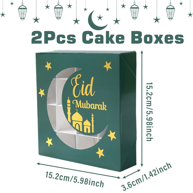 EID Mubarak Decor Candy Box Ramadan Decoration 2025 for kid Packaging Box Ramadan Kareem Islamic Muslim Party Eid Al Adha Gifts