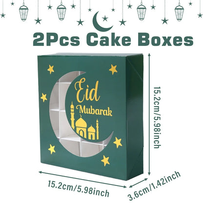 EID Mubarak Decor Candy Box Ramadan Decoration 2025 for kid Packaging Box Ramadan Kareem Islamic Muslim Party Eid Al Adha Gifts