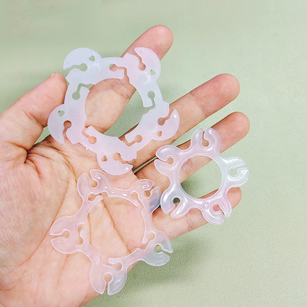 50pcs Balloon Arch Clip Wedding Balloons Balloon Arch Folder Accessories Balloon Rings Buckle Plastic Flower Buckle
