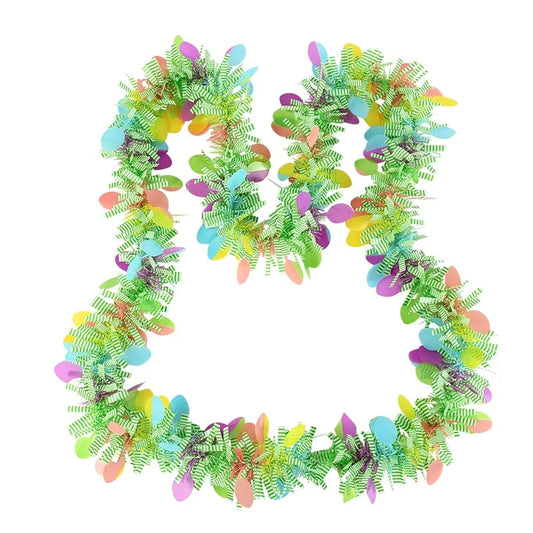 2M Easter Hanging Garlands Tinsel Stripe Ornament DIY Wreath Crafts 2025 Easter Birthday Kids Gift Spring Home Party Decoration