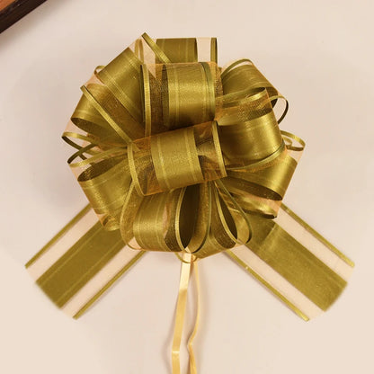 2/4/10Pcs Wedding Car Bow Ribbons Christmas Gift Wrap Packaging Decoration DIY Craft Flowers Birthday Party Supplies Valentines