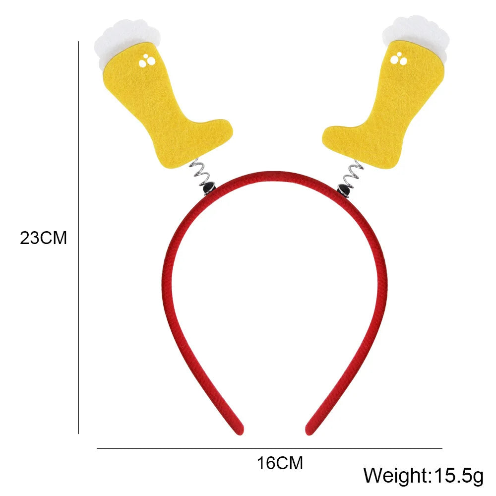 Munich beer headband photo props party decorations Love Oktoberfest headband buckle Makeup costume props christmas decoration