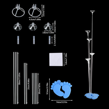 NEW 1/2set Pink Blue Gender Reveal Balloon Stand Kit Boy or Girl Baby Shower Balloon Support Kids Birthday Party Decoration