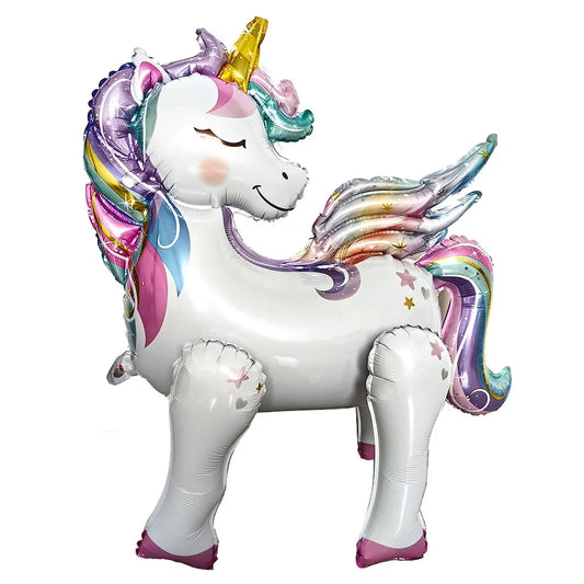 Unicorn Party Decoration Happy Birthday Banner Girl Unicorn Paper Mask Macaron Balloon Rainbow Unicorn Party Best Choice