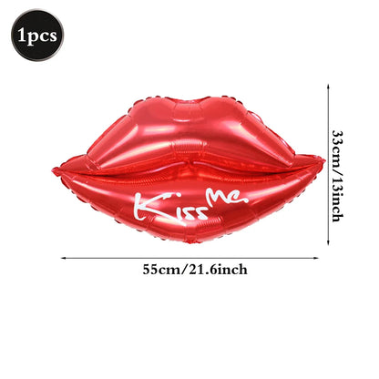 Sexy Lingerie Aluminum Foil Balloon Bachelorette Party Whiskey Red Lips High Heel Adult Party Bride Wedding Hen Night Decoration