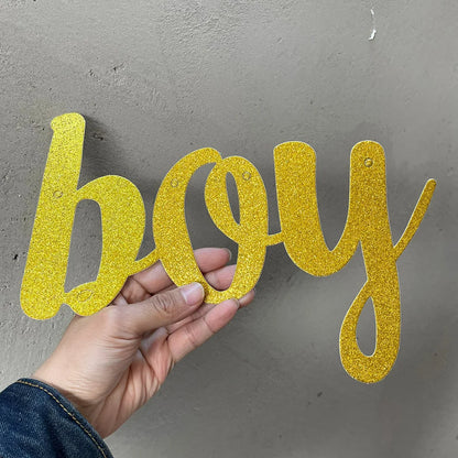 Gender Reveal Party Supplies Oh Baby Boy or Girl Banner Ceiling Hanging Decor Backdrop Pink Blue Tassel Baby Shower Decoration