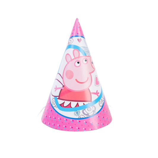 Cartoon Pig Family Birthday Party Balloon Decoration Set for Girls, Disposable Party Tableware Banner, Baby Shower  Birthday Hat