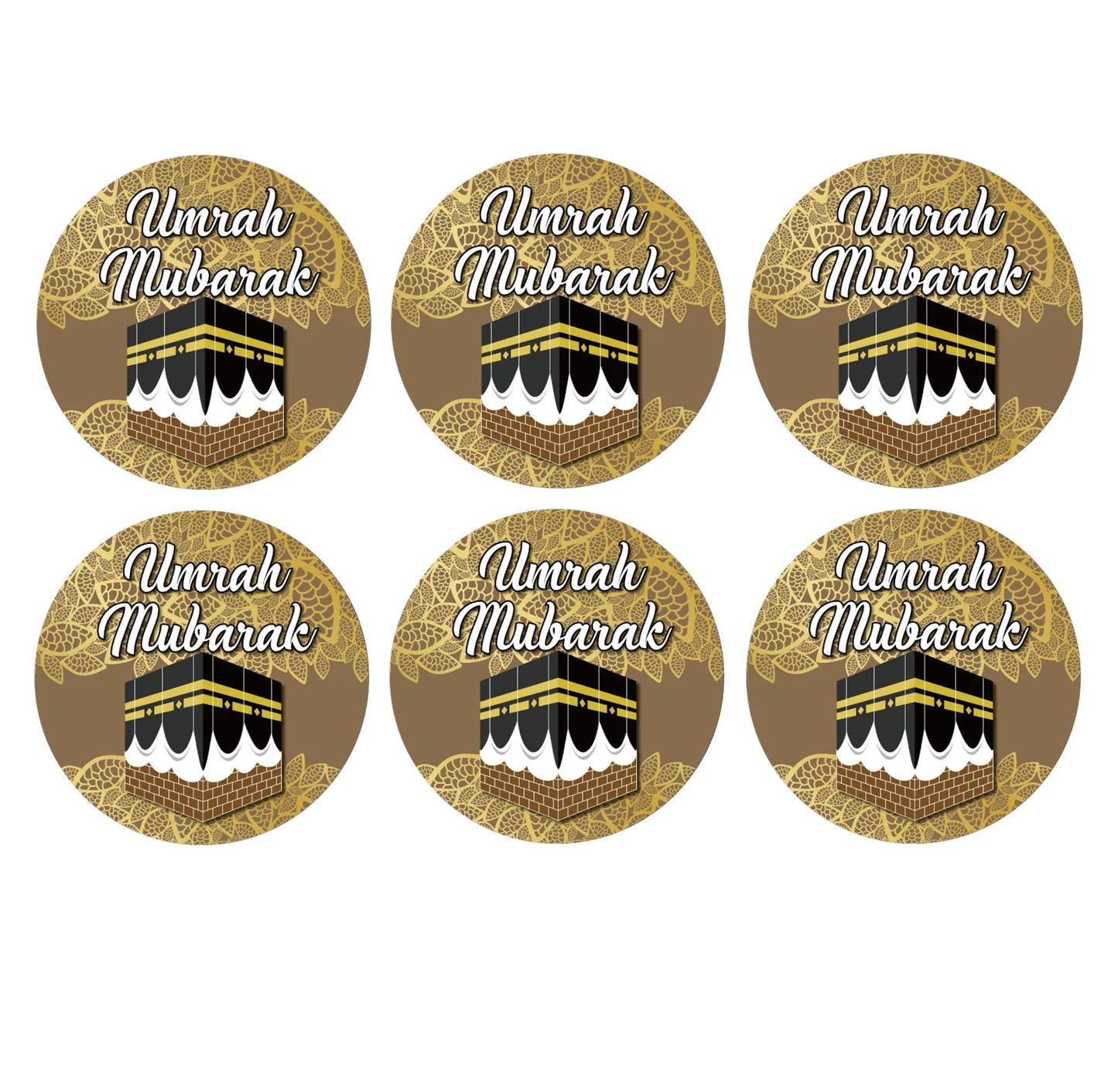 umrah mubarak decorative stickers, Muslin Sheep Holidays Kaaba Bottle Wrapper, hajj mubarak gift decoration supplies