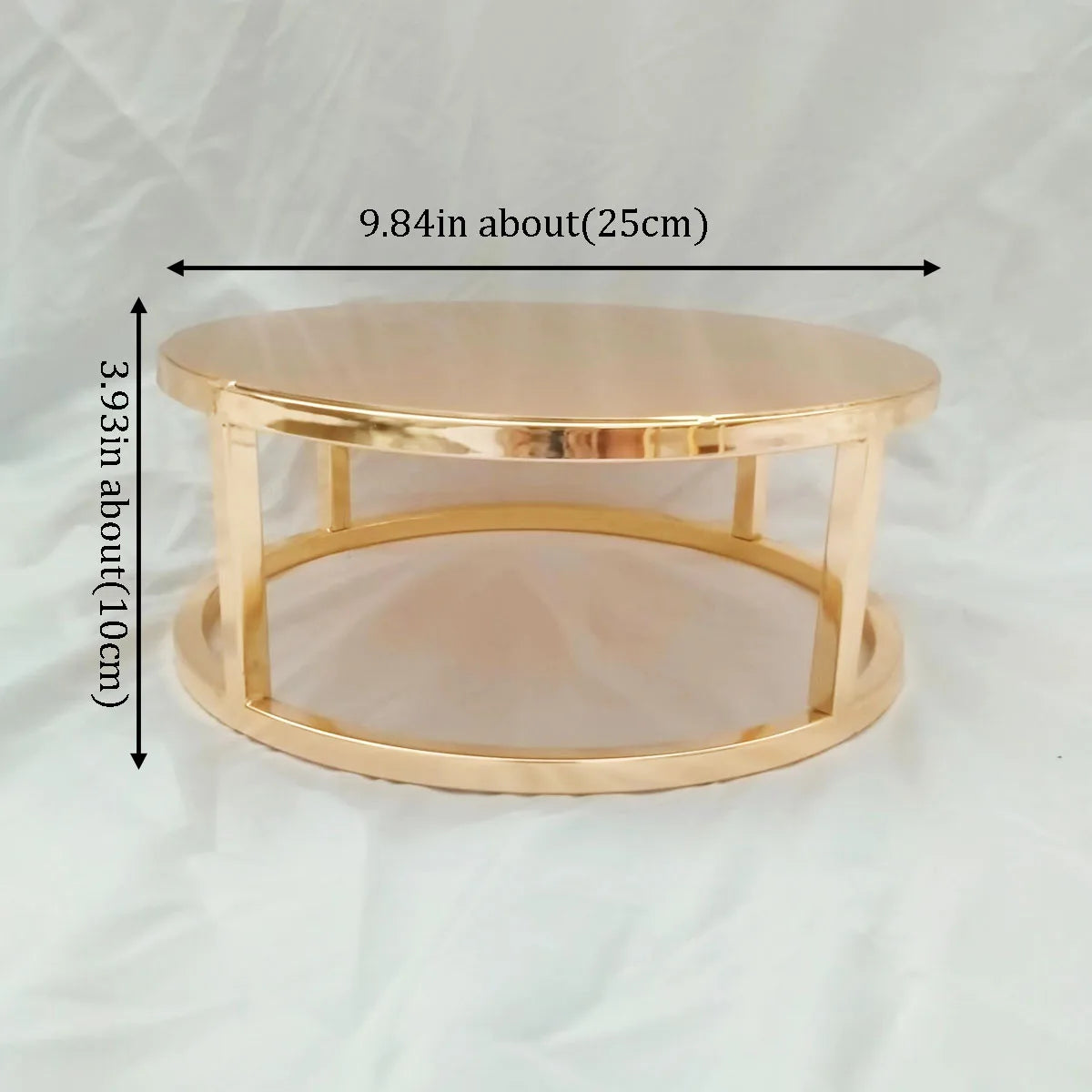 Metal Round and Square Floating Cake Stand Gold Modern Cake Stand Wedding Cake Tier Birthday Party Cupcake Display Stand
