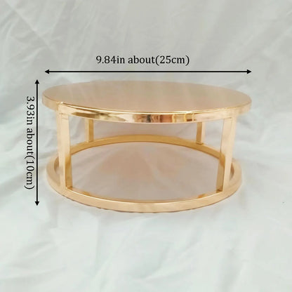 Metal Round and Square Floating Cake Stand Gold Modern Cake Stand Wedding Cake Tier Birthday Party Cupcake Display Stand