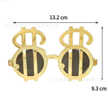 12Pcs Oktoberfest Glasses Plastic Goggles Beer Mug Pattern Glasses Photo Props German Oktoberfest Theme Event Decoration