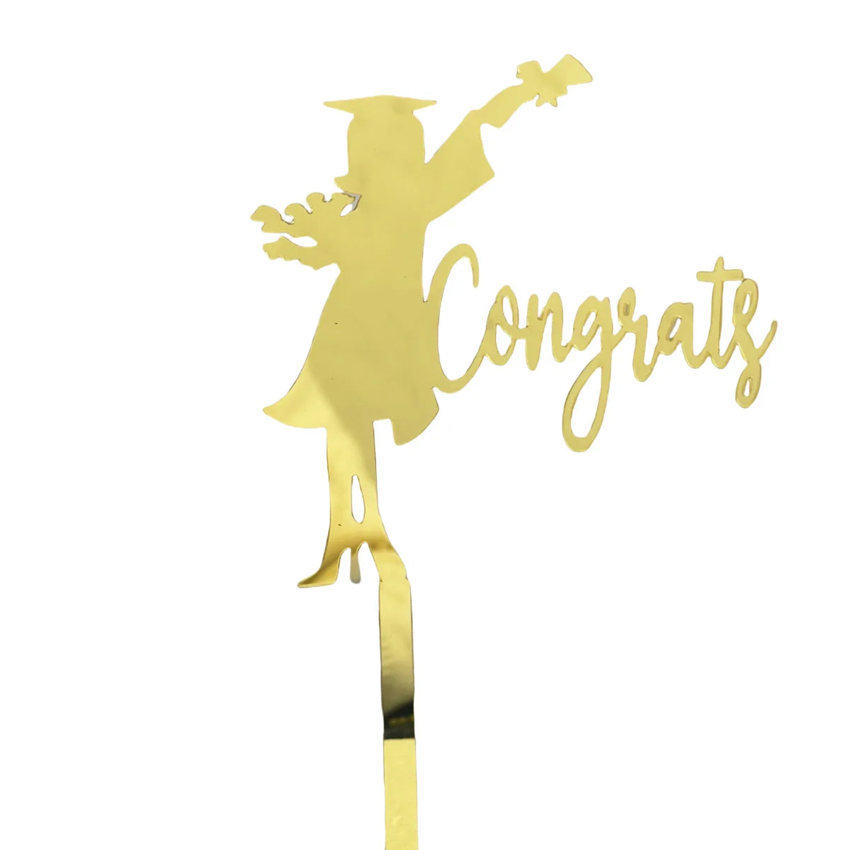 2025 Graduation Cake Topper Gold Black Acrylic certificate Student Party Gift Graduation Ceremony Cake Topper Dessert Decoration