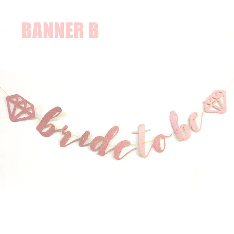 Bride To Be Party Decorations Balloons Napkin Cups  Veil Sash Team Bride Wedding Decor Bachelorette Party Supplies
