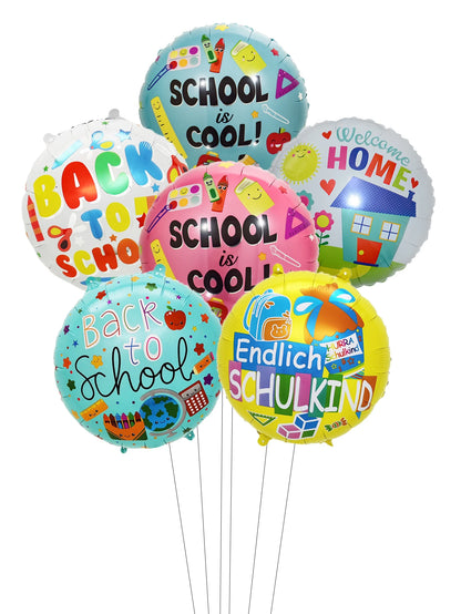 2026 Back To School Foil Balloons Set School Opening Day Decoration Back to School Campus Classroom Decoration