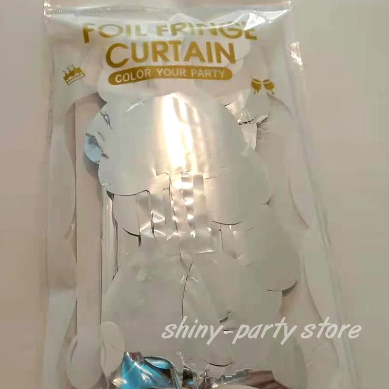 1m×2m Heart Rain Curtain Party Decoration Valentine's Day Atmosphere Background Decor For Birthday Parti Wedding Shooting Props