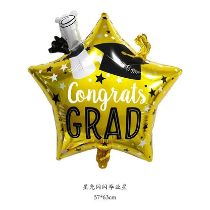 Graduation Party Balloon Owl Helium Globe Foil Balloon Congrats Grad School Celebrations 2024 Party Decorations Globos Ballons