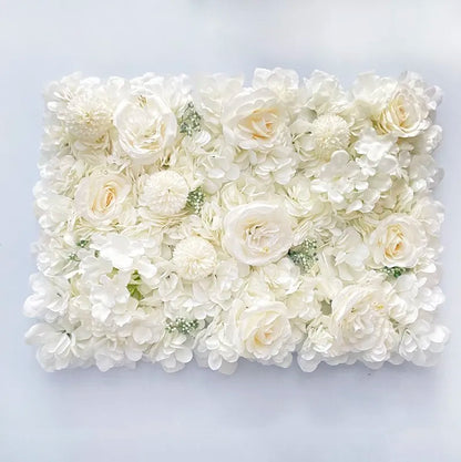 Pink Silk Rose Flower Wall Panels Artificial Flower for Wedding Decoration Baby Show Party Home Bedroom Backdrop Decor