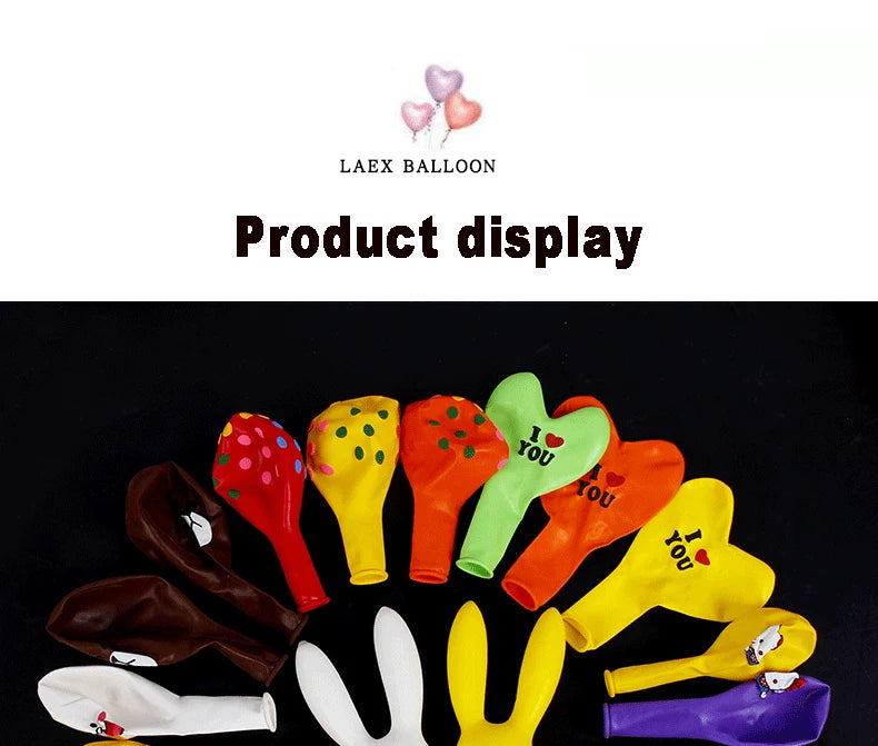 50/100pcs 3D Cartoon Balloons Special-Shape Birthday Party Decoration Helium Inflatable Balloons Animal Duck Rabbit Balloon