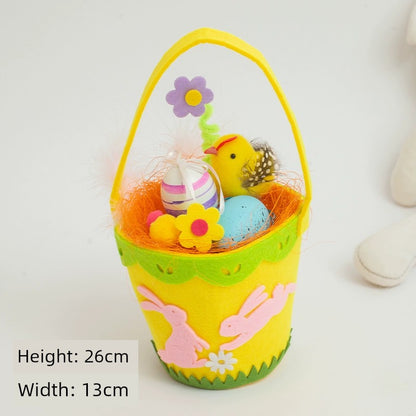 Easter Hat DIY Rabbit Chicken Kindergarten Handmade Material Kit Kids Matching Performance and Catwalk Activity
